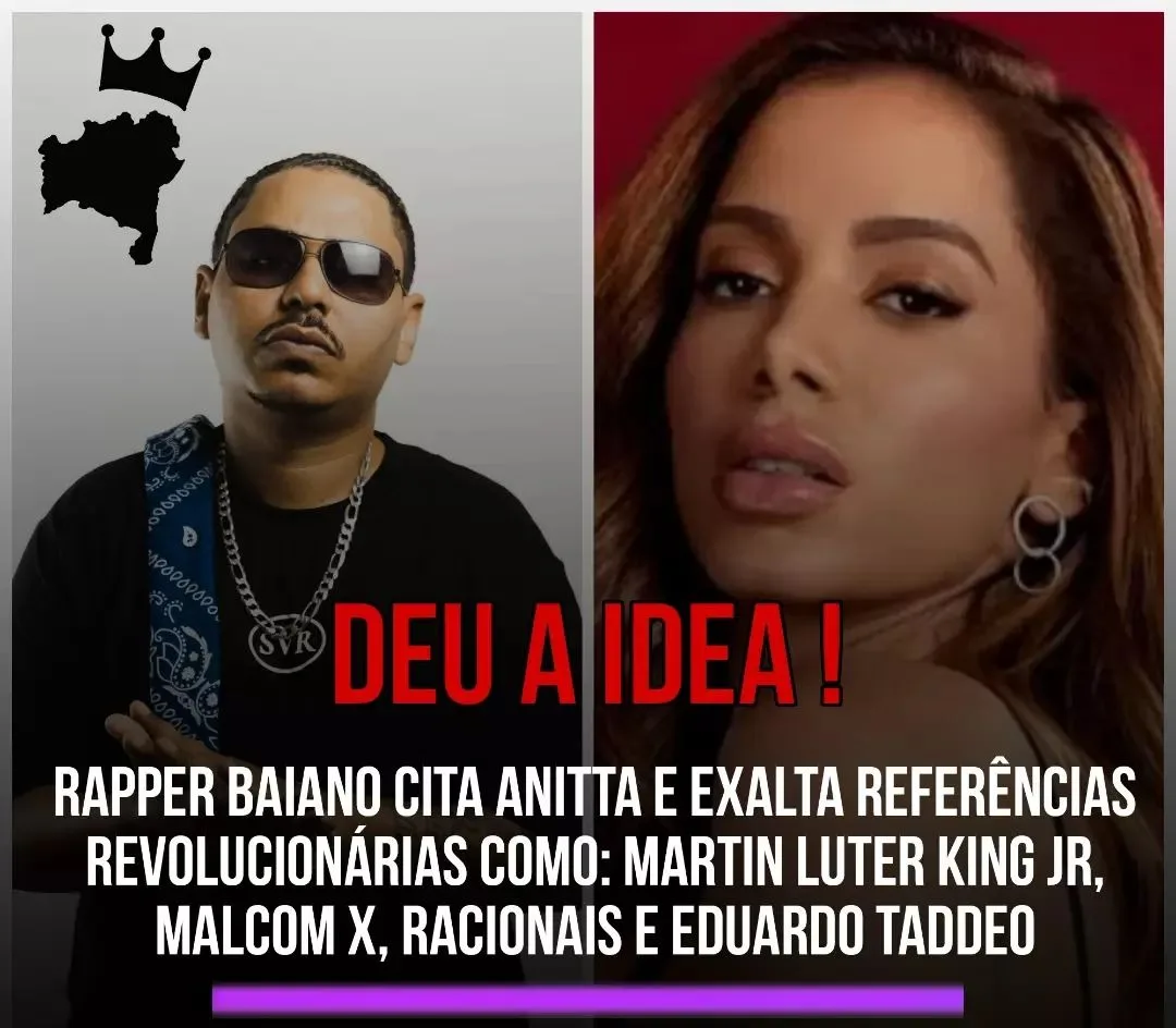 Filho de Alagoinhas, o Rapper baiano Adriel cita Anitta e exalta referências revolucionárias