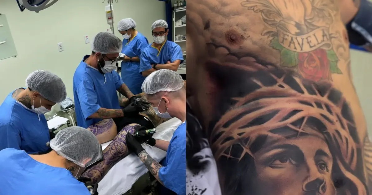 Igor Kannário recorre a sedação para fazer tatuagens