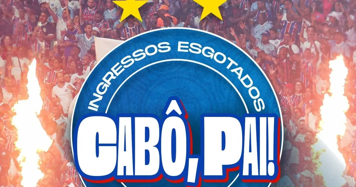 Ingressos esgotados para o jogo entre Bahia e Flamengo