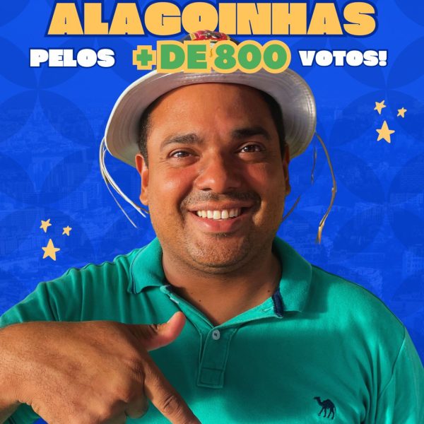 Wesley Momona, agradece pelos 823 votos de confiança em Alagoinhas: