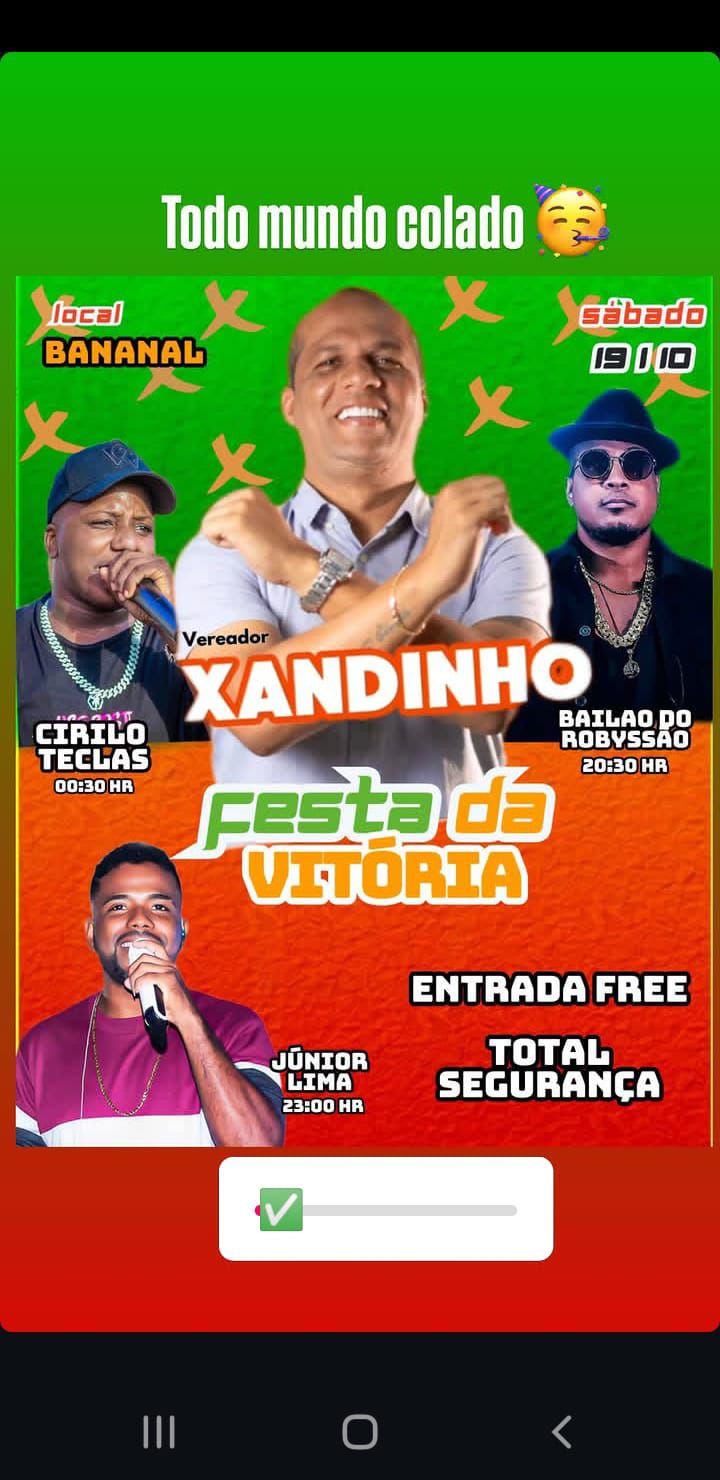 Exclusiva: Vereador Eleito Xandinho Promove Grande Festa da Vitória em Alagoinhas