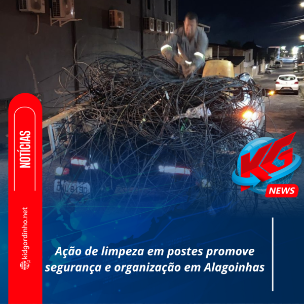 Ação de limpeza em postes promove segurança e organização em Alagoinhas