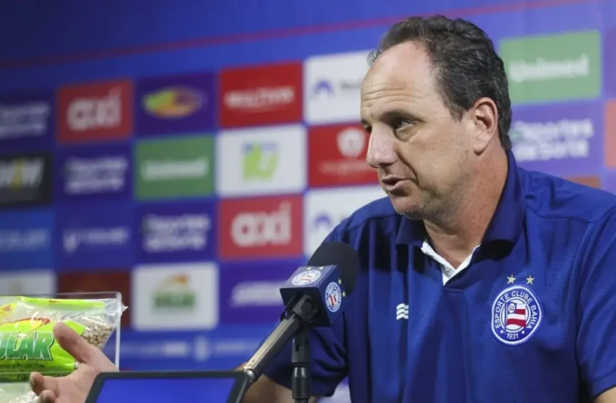 Rogério Ceni avalia momento do Bahia após sete jogos sem triunfo: “Não é confortável para nós”