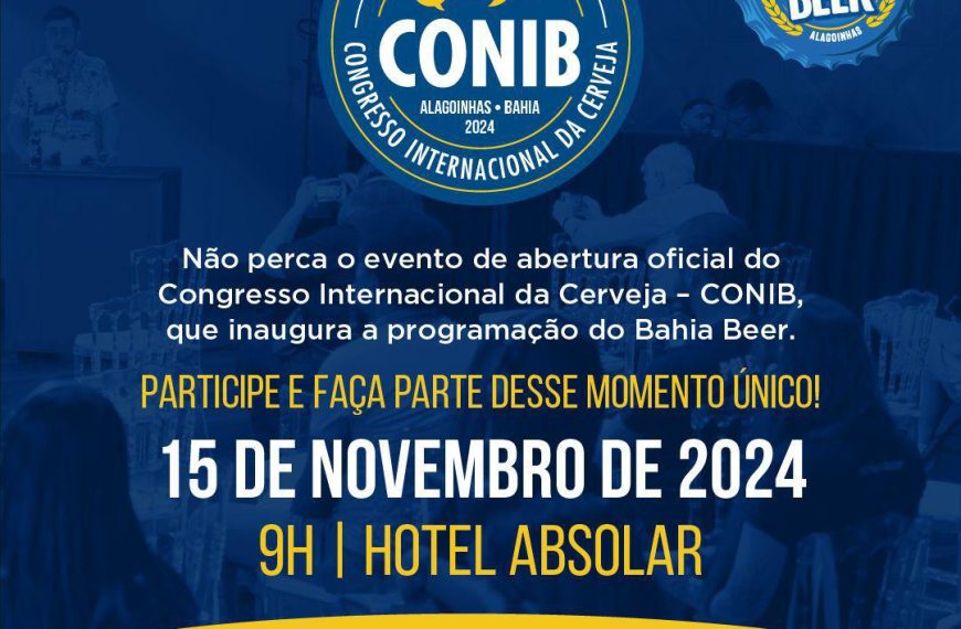 Cerimônia oficial do Congresso Internacional da Cerveja é nesta sexta-feira As primeiras pessoas que chegarem, irão concorrer a brindes do evento.