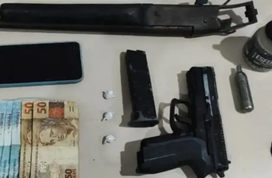 Homem é preso com armas e drogas em zona rural de Vitória da Conquista