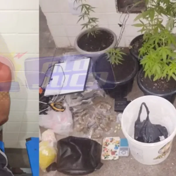 PM encontra laboratório de drogas e prende homem em flagrante em Lauro de Freitas