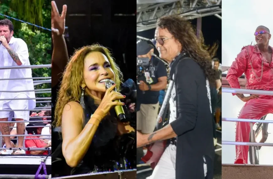 Terça de Carnaval tem pipocas de Saulo, Ivete, Daniela, Luiz Caldas e Léo Santana “em dobro”; Veja a programação completa