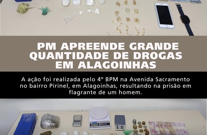 4º BPM realiza grande apreensão de drogas em Alagoinhas.