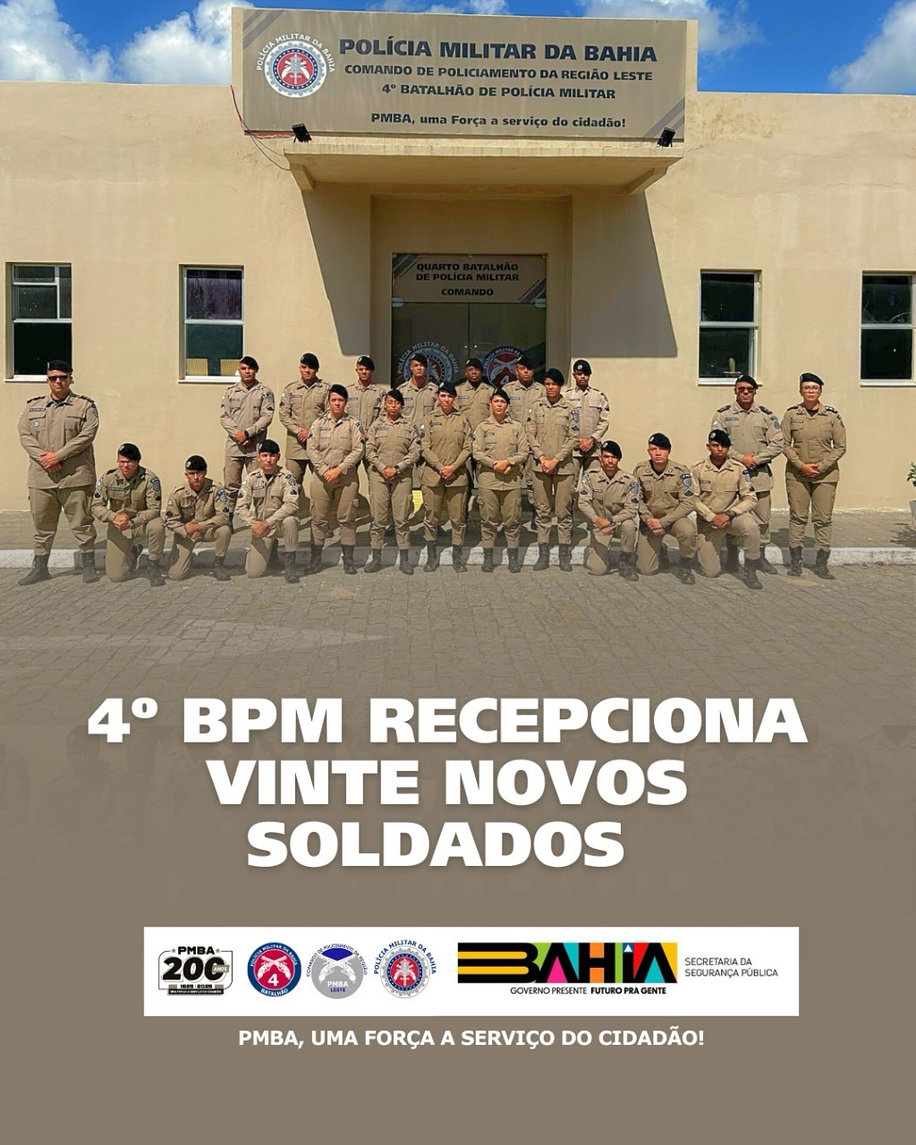 4º Batalhão é Reforçado com Vinte Novos Soldados