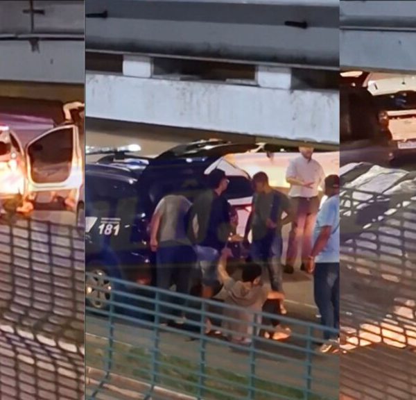 TRIO PRESO: Polícia Civil aborda e prende três homens em frente à Estação Rodoviária; um foi baleado