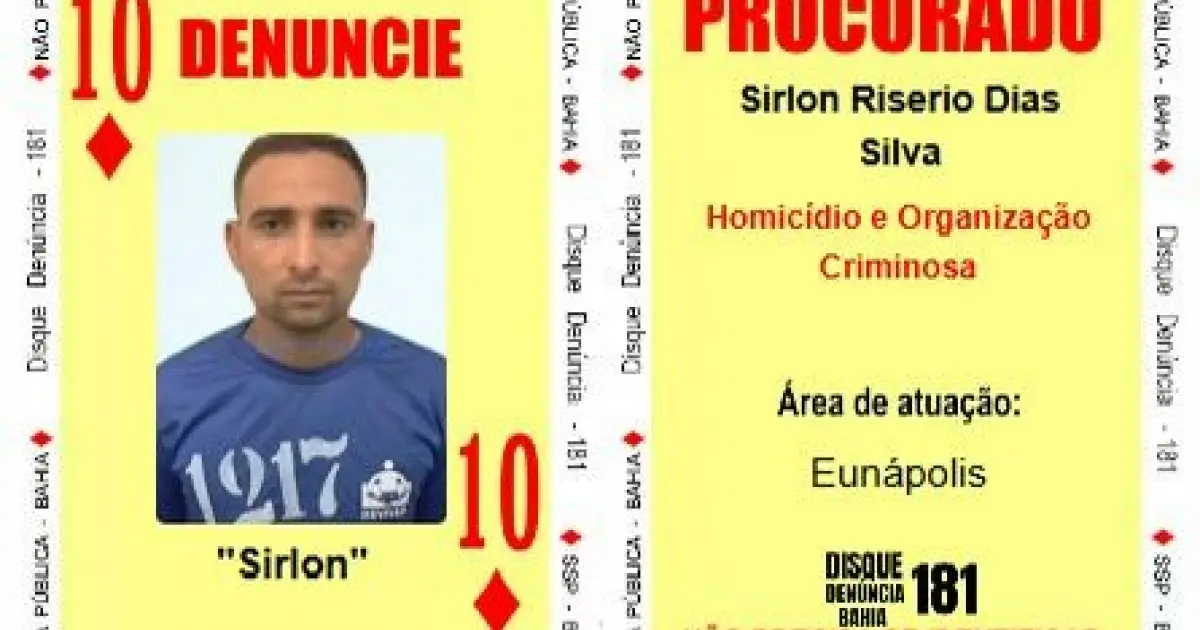 Seis suspeitos são inseridos no Baralho do Crime da Segurança Pública