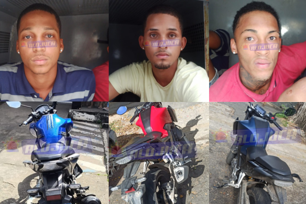 GOLAÇO: Batalhão Apolo prende três homens e recupera motocicletas com retrição em São Cristóvão; um dos presos utilizava tornozeleira eletrônica