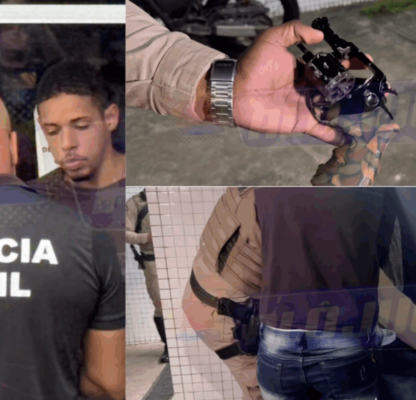 DUPLA DA FAN PRETA: suspeitos de assaltos são presos com “Bulldog” no Saboeiro