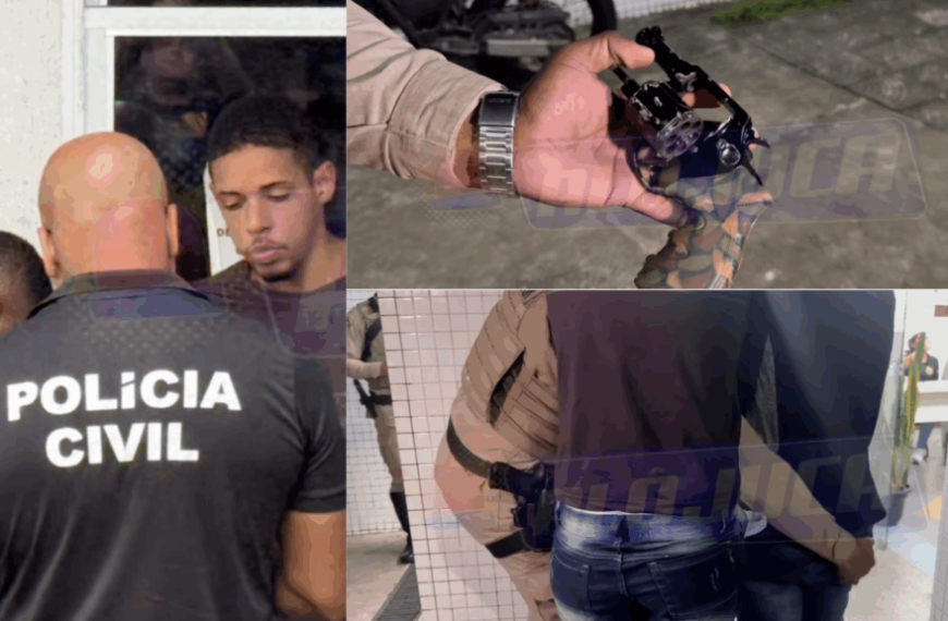 DUPLA DA FAN PRETA: suspeitos de assaltos são presos com “Bulldog” no Saboeiro