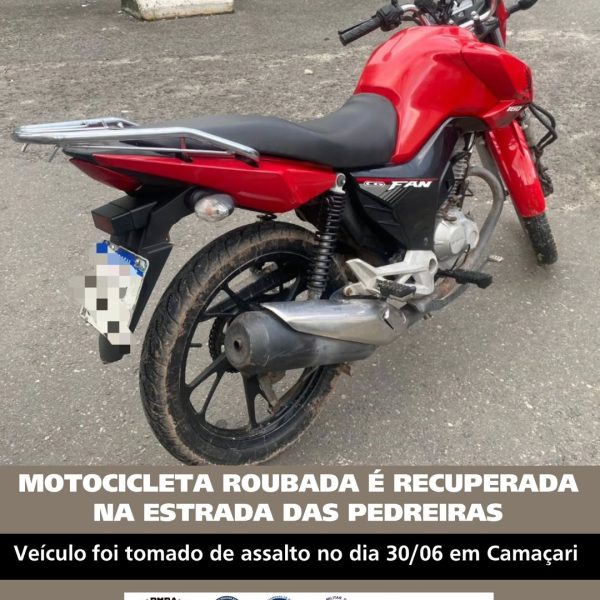 Batalhão Apolo Recupera Motocicleta Roubada em São Cristóvão