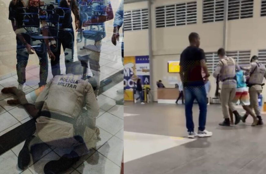 AÇÃO RÁPIDA DA PM: homem armado com faca é preso após ameaçar matar estudantes de universidade em Cachoeira; veja o vídeo