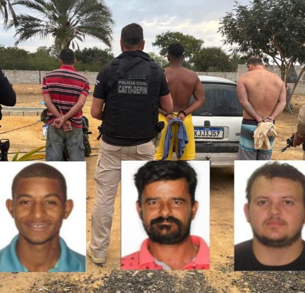 MATADORES DE ALUGUEL: trio suspeito de assassinatos em Minas Gerais é preso no interior da Bahia