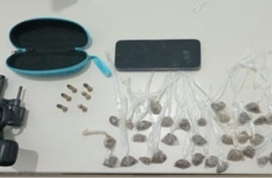 Arma de fogo e droga são apreendidas pela PM no Recôncavo Baiano