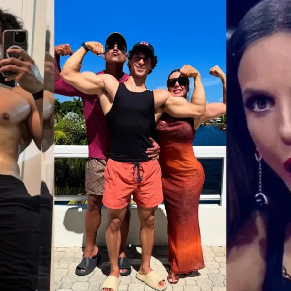 Filho de Xanddy e Carla Perez surge musculoso e Ivete Sangalo reage