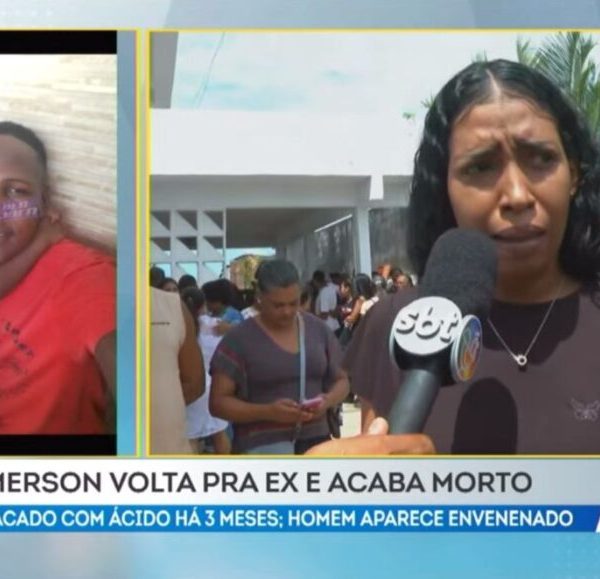 SUSPEITA DE ENVENENAMENTO: homem morre após ataque com ácido; família acusa esposa de Emerson