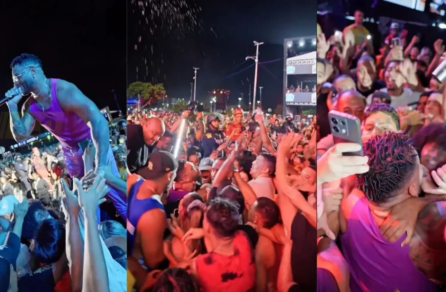 PEGARAM O CORDÃO: cantor Tony Salles tem corrente de ouro furtada durante show em São Luís; Veja o vídeo