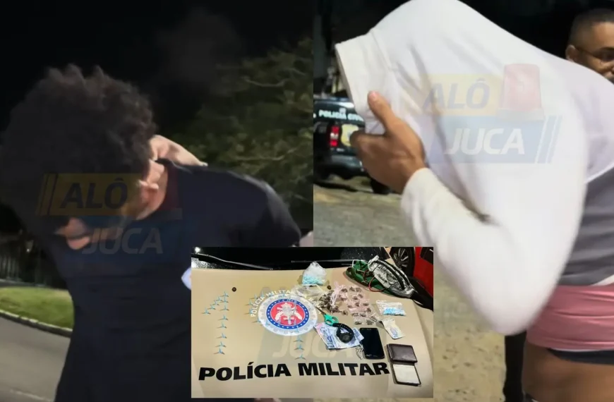 A CASA CAIU: Polícia Militar prende suspeitos ligados ao tráfico em Paripe