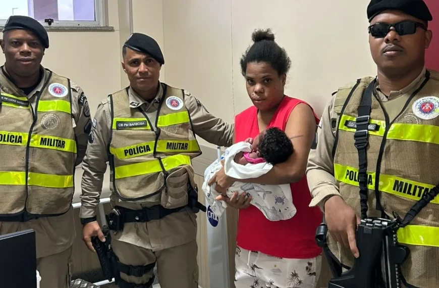 ANJOS DE FARDA: Recém-nascida é salva por guarnição da 18ª CIPM durante engasgo em Periperi; veja o vídeo