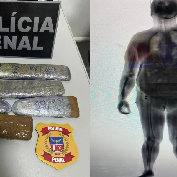 FLAGRANTE: mulher é presa ao tentar entrar com drogas no Conjunto Penal de Itabuna