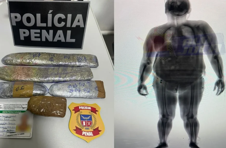 FLAGRANTE: mulher é presa ao tentar entrar com drogas no Conjunto Penal de Itabuna