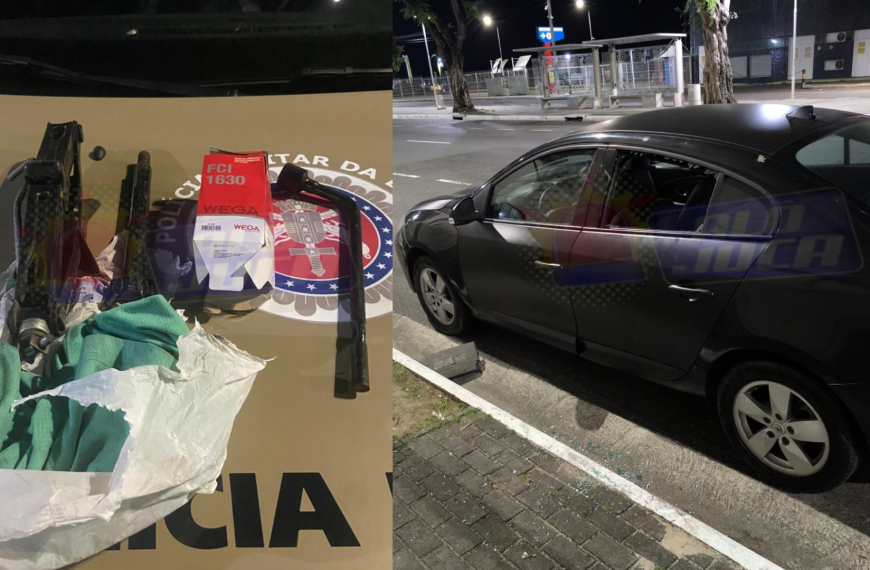 PM prende homem em flagrante por furtar objetos em veículo no Comércio
