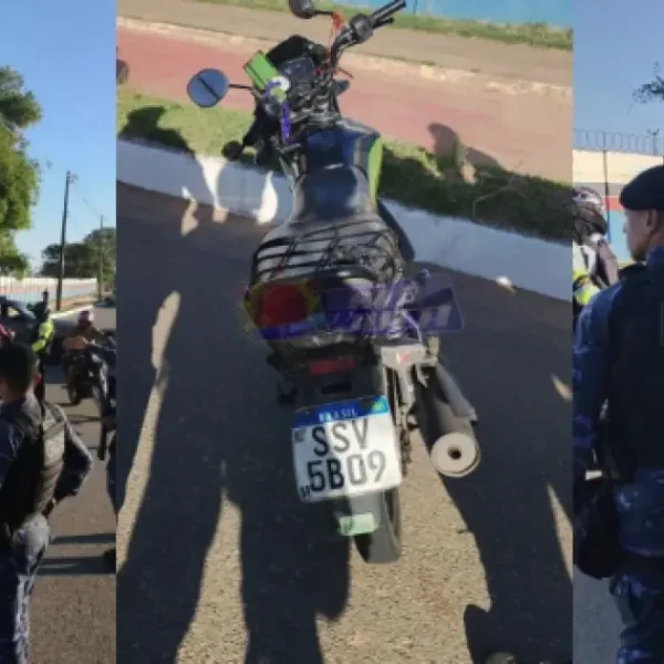 Operação prende homem em moto roubada em frente ao pátio da Transalvador na Av. Orlando Gomes