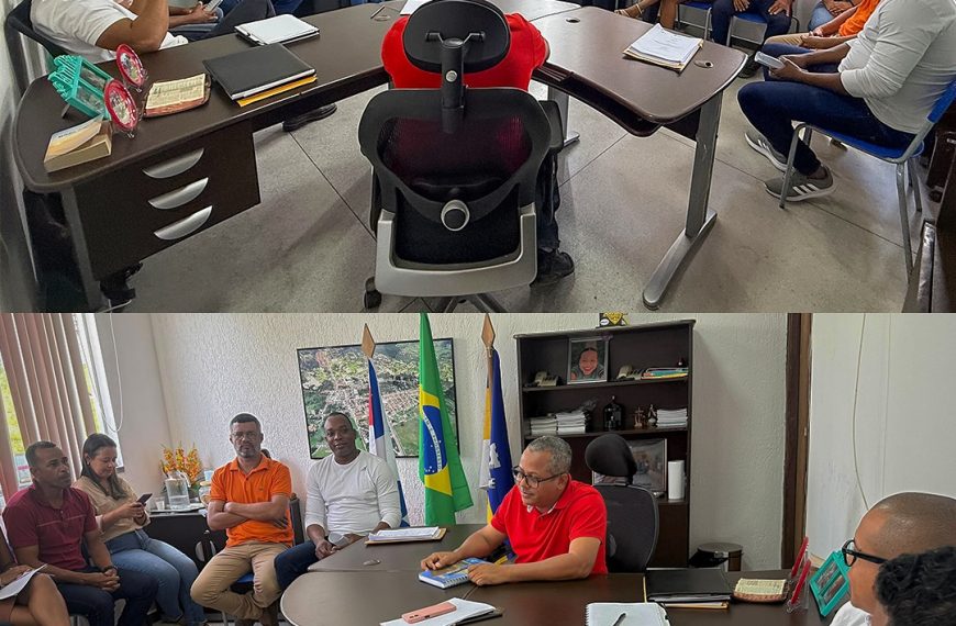 Prefeitura de Ouriçangas realiza reunião de alinhamento com secretários e diretores