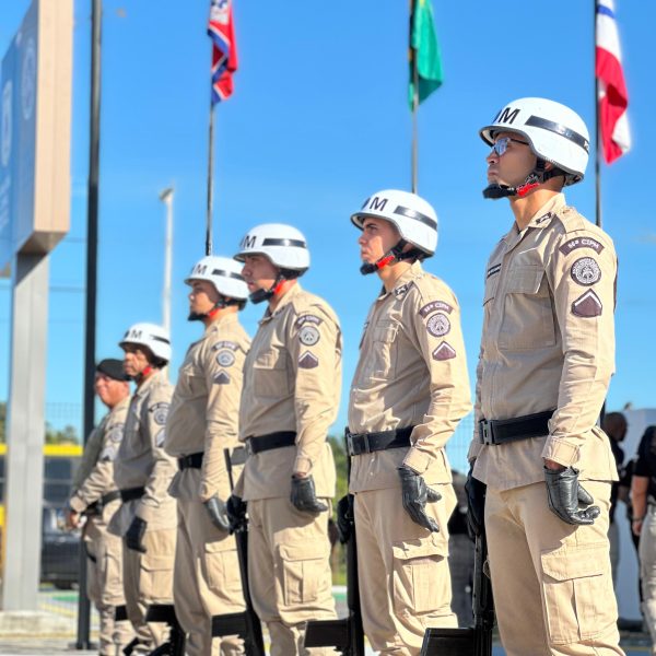 Comando do CPRLN participa da inauguração do novo prédio do 2º Pelotão da 56ª CIPM, em Cardeal da Silva