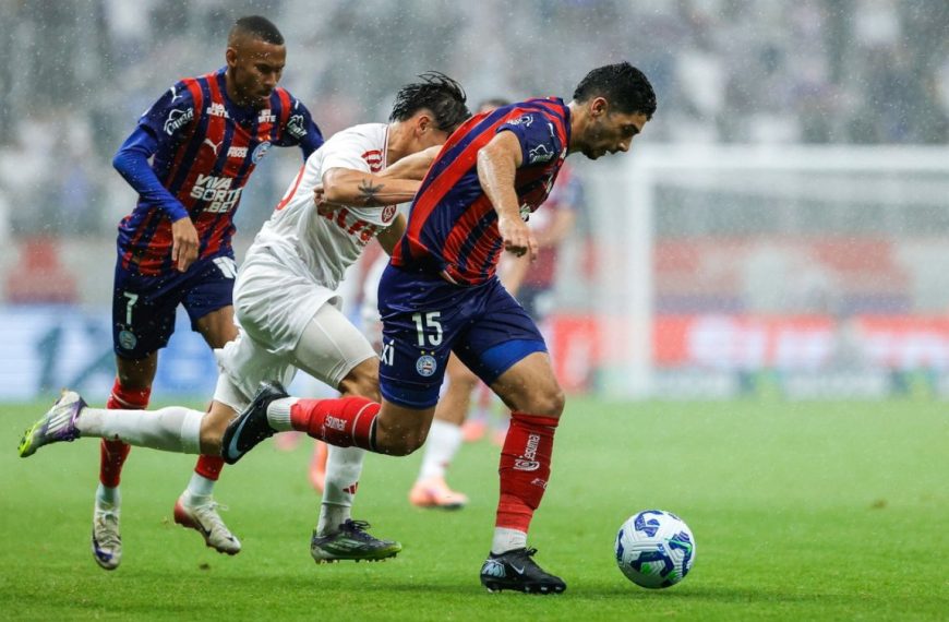 Na Fonte Nova, Bahia vence o Inter e assume o quinto lugar no Brasileirão