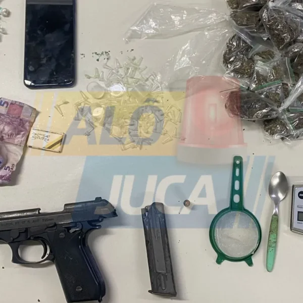 MENOS UM DO BDM: traficante armado é baleado em confronto com a PM em Cajazeiras; material do tráfico é apreendido