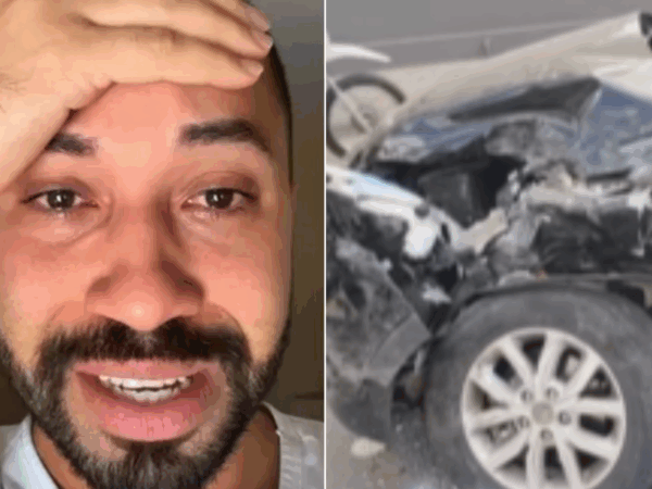 Foi grave? Irmã de Gil Vigor sofre acidente de carro com a filha de 3 anos