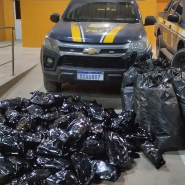 PRF apreende 109 kg de maconha em Simões Filho e prende dois motoristas; um dos carros funcionava como “batedor”