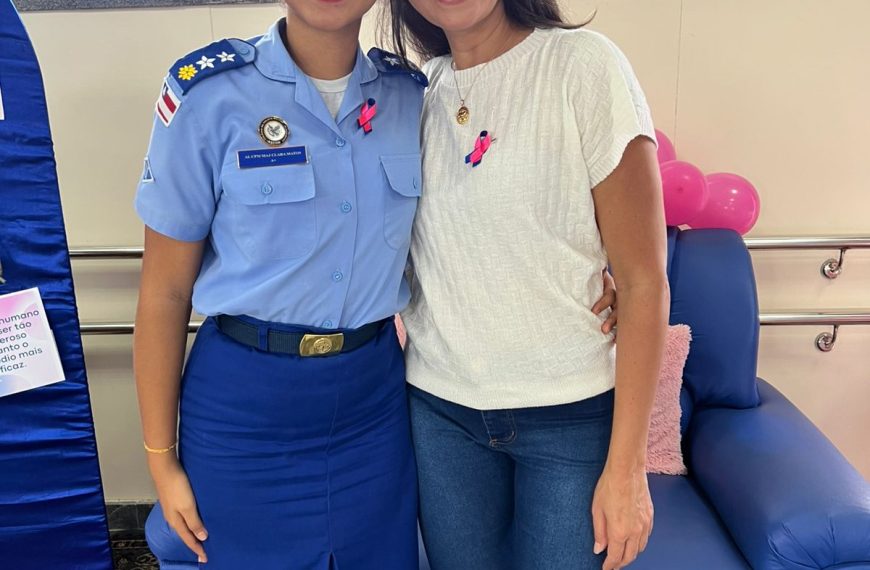 Colégio da Polícia Militar de Alagoinhas encerra Outubro Rosa Com mensagem de coragem e esperança.