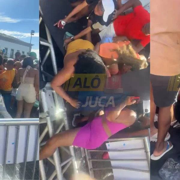 EMPURRA, EMPURRA: fãs derrubam grade e pessoas são pisoteadas em gravação de audiovisual do Saiddy Bamba; Veja o vídeo