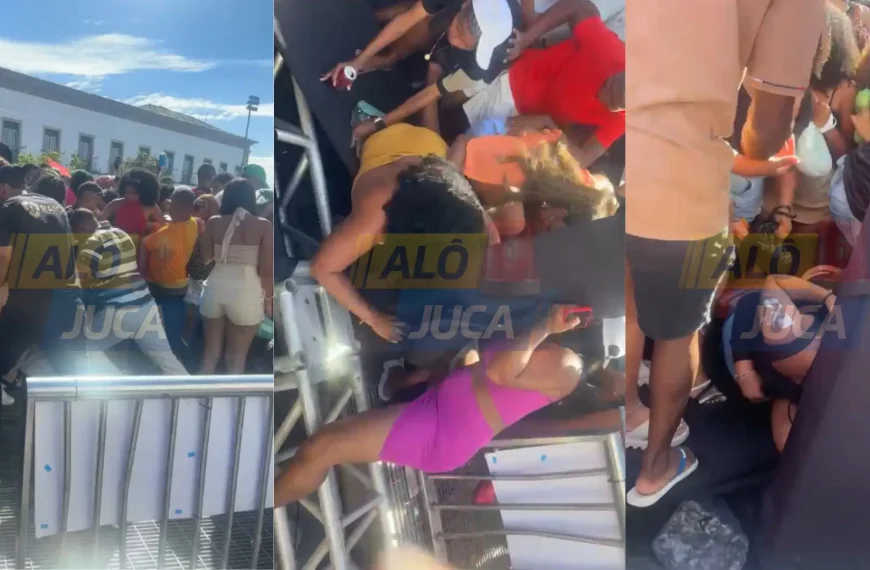 EMPURRA, EMPURRA: fãs derrubam grade e pessoas são pisoteadas em gravação de audiovisual do Saiddy Bamba; Veja o vídeo