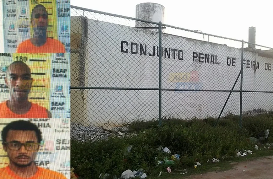 URGENTE: três detentos fogem do Conjunto Penal de Feira de Santana; buscas estão em andamento