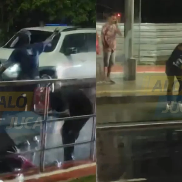 AVANÇOU O SINAL: motorista atropela duas pessoas na Dorival Caymmi; vítimas foram socorridas pelo SAMU