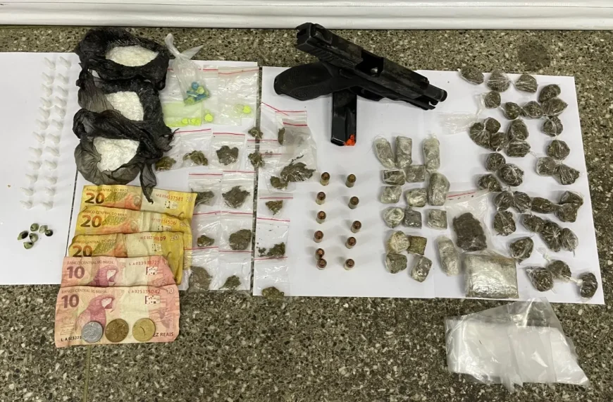 OPERAÇÃO FORÇA TOTAL: homem é preso pela 68ª CIPM com pistola e drogas em Ilhéus