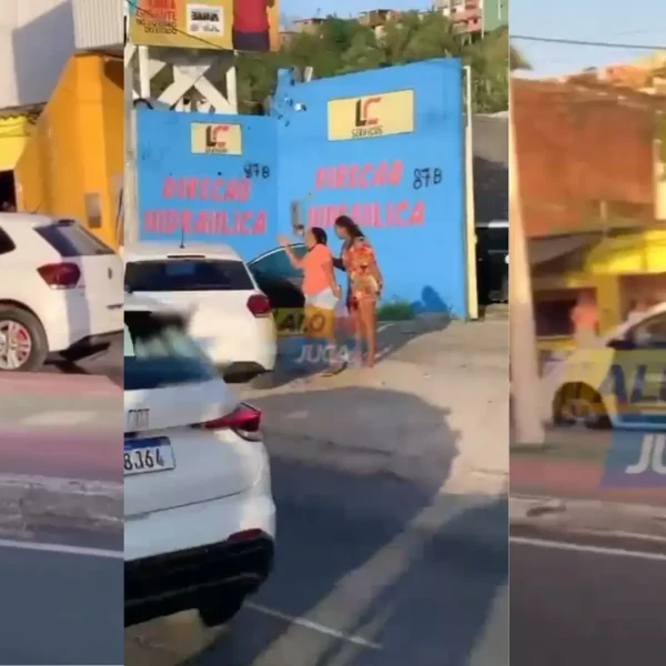 PAROU A SUBURBANA: mulher flagra marido saindo de motel com amante e vídeo viraliza; veja o vídeo