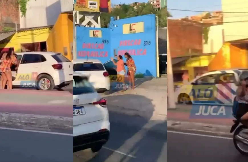 PAROU A SUBURBANA: mulher flagra marido saindo de motel com amante e vídeo viraliza; veja o vídeo