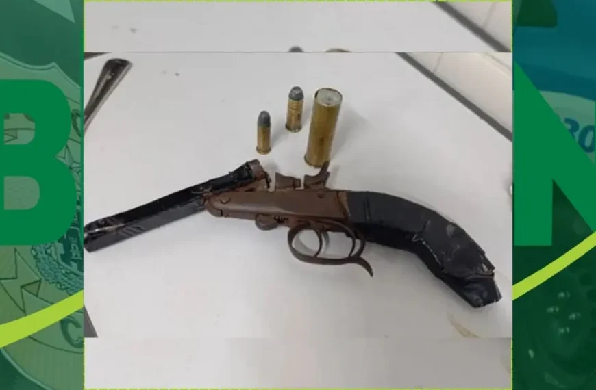 Adolescente é apreendido com arma em perseguição policial na BA-573 no sudoeste baiano