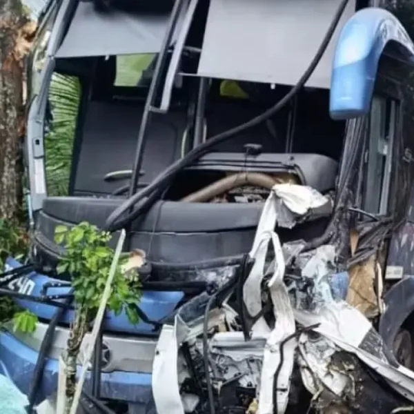 Acidente entre ônibus e pick-up deixa empresário morto e três feridos no Sul da Bahia