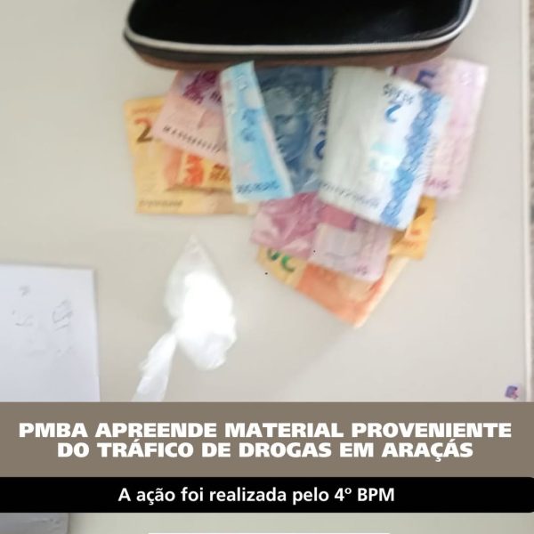 4º BPM apreende drogas durante ação no povoado Floresta, em Araçás