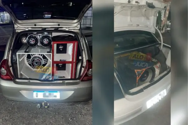 PERTURBAÇÃO DO SOSSEGO: carro é apreendido durante fiscalização da PM