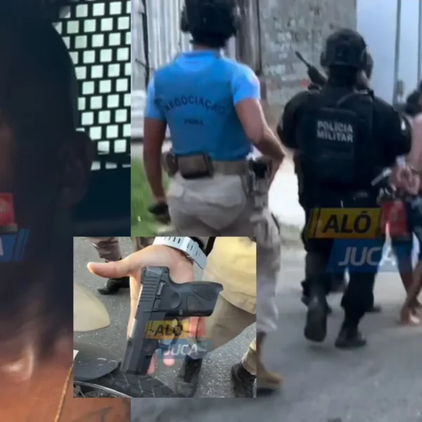 TARDE DE QUINTA: criminoso faz crianças reféns em Santa Luzia do Lobato e comparsa é preso na rua após confronto com a PM; dupla é da facção de “Boca Mole”